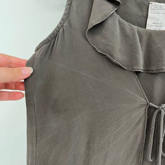 Georgie 100% Silk Layered Top XS - Picture 4 of 8
